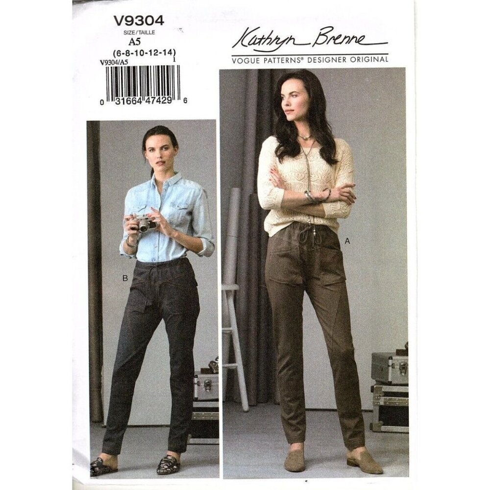 Vogue V9304 Misses 6 to 14 Kathryn Brenne Pants UNCUT Sewing Pattern